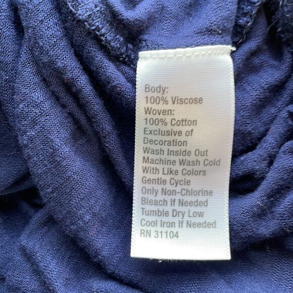 True Craft Navy Summer Top - L - Picture 4 of 4
